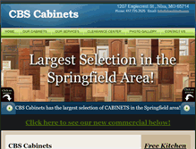 Tablet Screenshot of cbscabinets.com